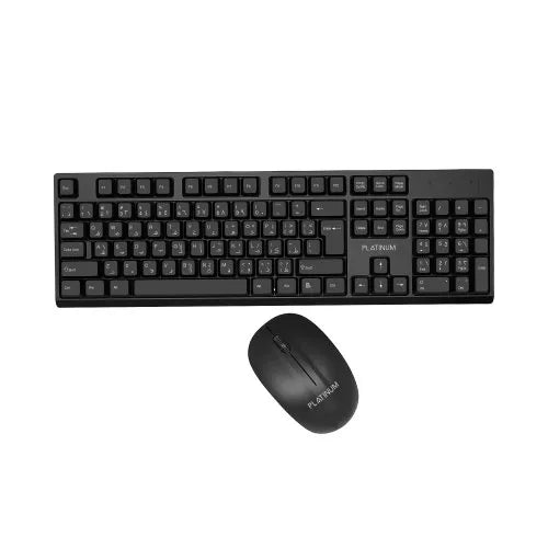 Platinum Wireless Keyboard & Mouse Set 2.4GHz - Black - P-COMWLKBMSBK Platinum Wireless Keyboard & Mouse Set 2.4GHz - Black - P-COMWLKBMSBK